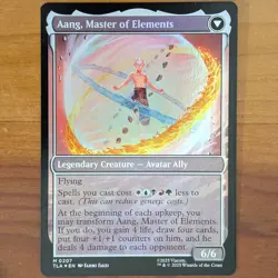 Avatar Aang / Aang, Master of Elements - Prerelease Foil Promo - Avatar TLA MTG - Image 2