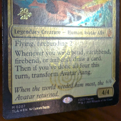 Avatar Aang / Aang, Master of Elements - Prerelease Foil Promo - Avatar TLA MTG - Image 4