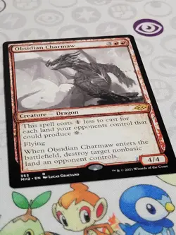 C2846 MAGIC MTG MODERN HORIZONS 2 OBSIDIAN CHARMAW #353 SHOWCASE NM RARE - Image 2