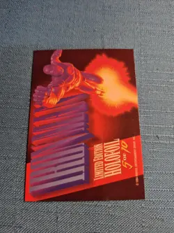 1994 Marvel Masterpieces Iron Man Limited Edition Holofoil 5 of 10 Great Condish - Image 2