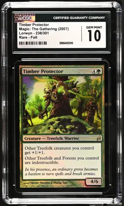 TIMBER PROTECTOR Lorwyn Foil Rare CGC 10 MTG [Nostalgium] - Image 1