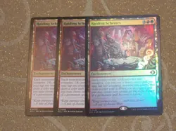 MTG Raiding Schemes x3 Rare Lorwyn Eclipsed FOIL x1 NM Low S&H - Image 1