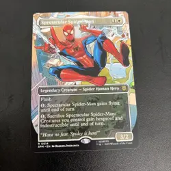 Spectacular Spider-Man, R 0014, NM Foil Borderless, MTG Marvel’s Spider-Man, SPM - Image 1