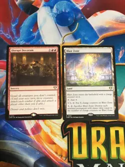 C5248 MAGIC MTG COMMANDER MASTERS DISRUPT DECORUM BLAST ZONE NM RARE - Image 1