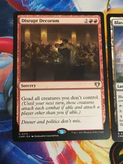 C5248 MAGIC MTG COMMANDER MASTERS DISRUPT DECORUM BLAST ZONE NM RARE - Image 2