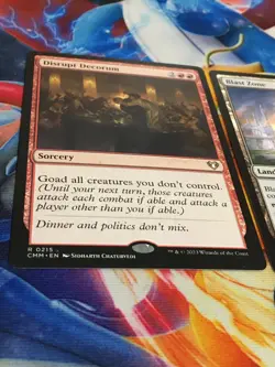 C5248 MAGIC MTG COMMANDER MASTERS DISRUPT DECORUM BLAST ZONE NM RARE - Image 3