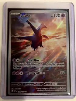 Pokemon TCG: Surging Sparks SV08: Latios 203/191 Holo NM Illustration Rare - Image 1