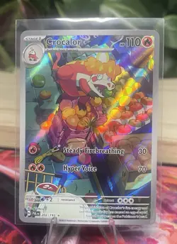 Crocalor 202/193 Illustration Rare Paldea Evolved Pokemon Card NM - Image 1