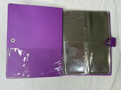 Vintage 1999 Pokemon Card Binder Purple Ash and Pikachu 4 Pocket 120 Slot - Image 2