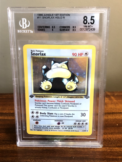 1999 Pokemon Snorlax 11/64 Jungle Holo 1st Edition Bgs 8.5 - Image 1