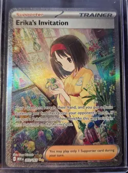 Pokemon TCG Scarlet & Violet Trainer Supporter Erika's Invitation 203/165 - Image 1