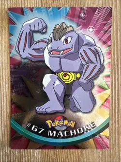 Machoke #67 - Blue Logo - Holo Foil - NM - Topps Pokemon - Image 1