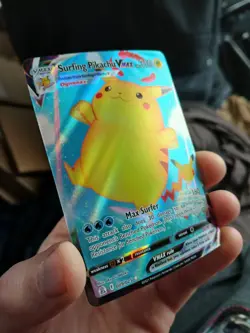 Pokemon TCG Surfing Pikachu VMAX 009/025 Celebrations Full Art Ultra Rare NM - Image 1