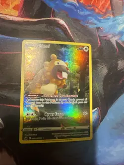Pokemon TCG Bidoof Crown Zenith: Galarian Gallery Holo Rare Card GG29/GG70 - Image 1
