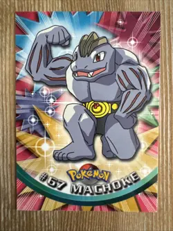 Machoke #67 Topps Series 1 Non-Holo Blue Logo Pokemon TCG NM - Image 1