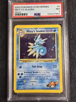 2000 POKEMON GYM HEROES #9 MISTY'S SEADRA HOLO PSA 6 - Image 1