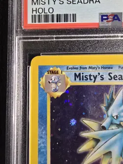 2000 POKEMON GYM HEROES #9 MISTY'S SEADRA HOLO PSA 6 - Image 2