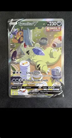Tyranitar V (Alternate Full Art) 155/163 Swsh05: Battle Styles Holo (NM) Pokemon - Image 2