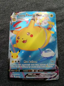 Pokemon TCG Flying Pikachu VMAX 007/025 Celebrations Full Art Ultra Rare NM - Image 2