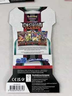 Pokemon TCG Obsidian Flames Sleeved Booster Pack ART SET *4 packs* - Image 4