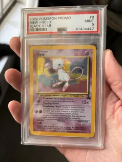Pokemon Mew Black Star Promo Holo PSA 9 2000 Wizards of the Coast #9 - Image 1