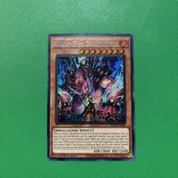Yugioh Snake-Eyes Diabellstar MP25-EN062 Prismatic Secret Rare 1st Ed Near Mint - Image 1