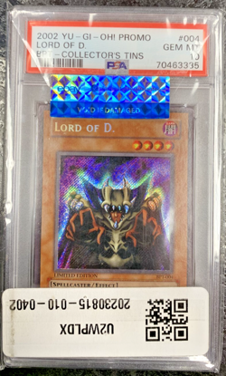 2002 YU-GI-OH! PROMO LORD OF D BPT-COLLECTOR'S TINS #04 💎 PSA 10 - Image 1