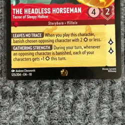 Disney Lorcana Whispers in the Well The Headless Horseman 125/204 Legendary NM - Image 4