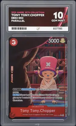 Brook and Chopper Bundle EB02-003 AA 25th Collection - ACE 10 Graded Card - Image 1