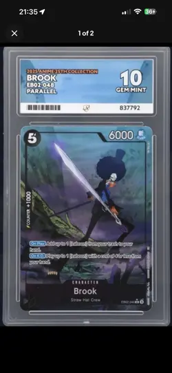 Brook and Chopper Bundle EB02-003 AA 25th Collection - ACE 10 Graded Card - Image 2