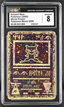 CGC 8 Ancient Mew 2000 Movie Promo Graded Pokemon Card - Image 1