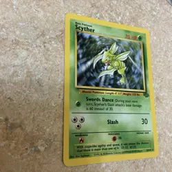 Pokemon Scyther TCG Jungle Non-Holo Rare Card 26/64 NM - Image 3