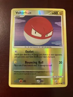 Voltorb 81/100 Stormfront Reverse Holo Common 2008 Pokemon TCG Card - Image 1