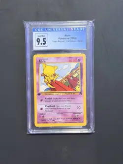 Vintage Pokemon Card - Team Rocket Abra #49/82 Regular Common CGC 9.5 English - Image 1