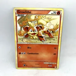 Growlithe 65/123 HeartGold & SoulSilver Base Set 2010 English Pokemon TCG Card - Image 1