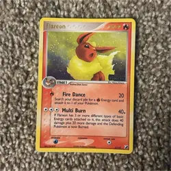 Pokemon Flareon 5/115 Unseen Forces 70 HP Stage 1 Vintage English Card - Image 1