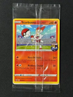 Pokemon Cards Scorbunny on the Ball 004/005 SEALED Pokemon Futsal Collection - Image 1