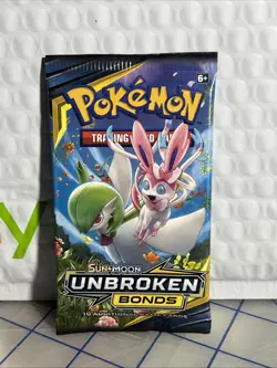 Pokemon TCG Sun & Moon Unbroken Bonds 10 Card Booster Pack Sealed - Image 1