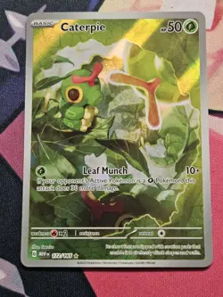 Pokemon TCG Caterpie 172/165 Scarlet & Violet 151 Holo Card NM Condition - Image 1