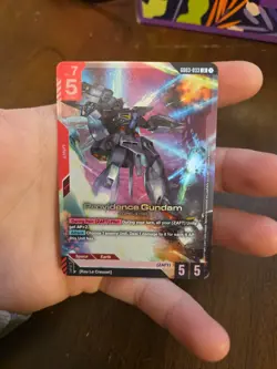 Providence Gundam GD03-033 LR Steel Requiem Gundam Card Game NM English - Image 1