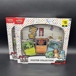 Pokemon TCG: Scarlet & Violet 151 Poster Collection Sealed Box Lot of 2 New - Image 1