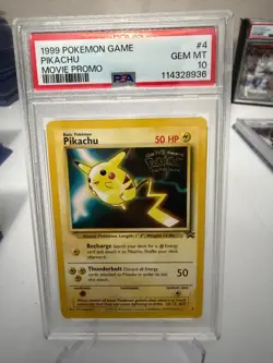 1999 Pokemon Game Pikachu Movie Promo PSA 10 - Image 1