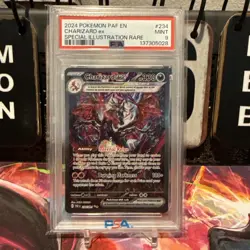 Pokemon Charizard ex Paldean Fates Special Illustration Rare #234 PSA 9 Mint - Image 1