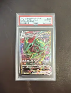 Pokemon Slabs PSA 10 Rayquaza VMAX Jp Ultra Rare #108 V Star Universe - Image 1