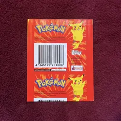 Pokemon Topps Merlin Collections 1999 Sticker Pack Series 1 Sealed 6 Stickers - Image 2