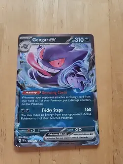 Pokemon Gengar EX TCG Temporal Forces Double Rare Card 104/162 Mint Condition - Image 1