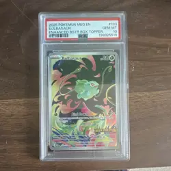 Pokemon Bulbasaur Mega Evolution Stamped 133/132 Illustration Rare Holo PSA 10 - Image 1
