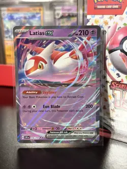 Pokemon Latias ex 076/191 SV08 Surging Sparks Double Rare NM - Image 1