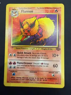 Pokemon TCG Flareon Jungle 19/64 Regular LP! - Image 1