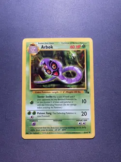 Pokemon TCG - Arbok - Fossil Unlimited - 31/62 - Wizards 1999-2000 - Image 1